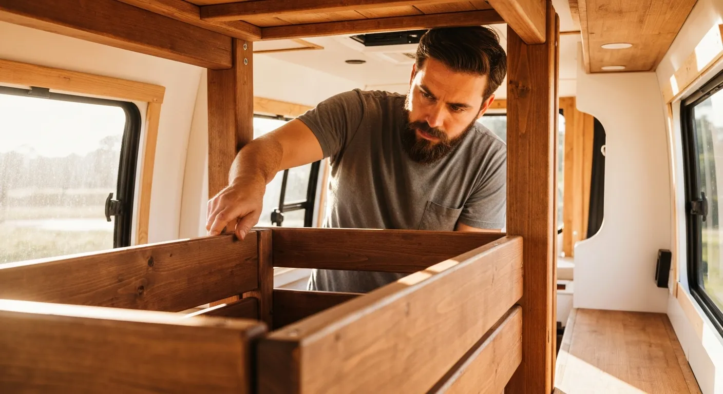 Jak zrobić łóżko piętrowe w przyczepie kempingowej krok po kroku?